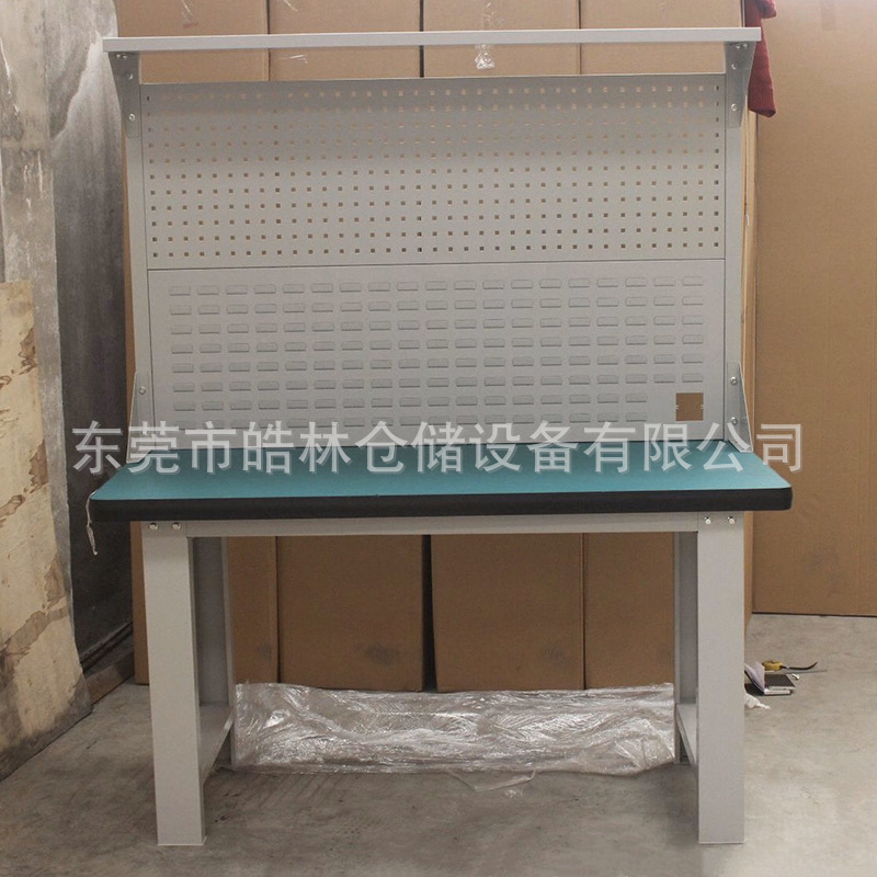 实验室工作台重型钳工维修操作台带抽屉挂板防静电工作台检验台