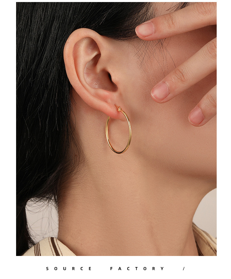 Simple Style Geometric Copper Hollow Out Earrings 1 Pair
