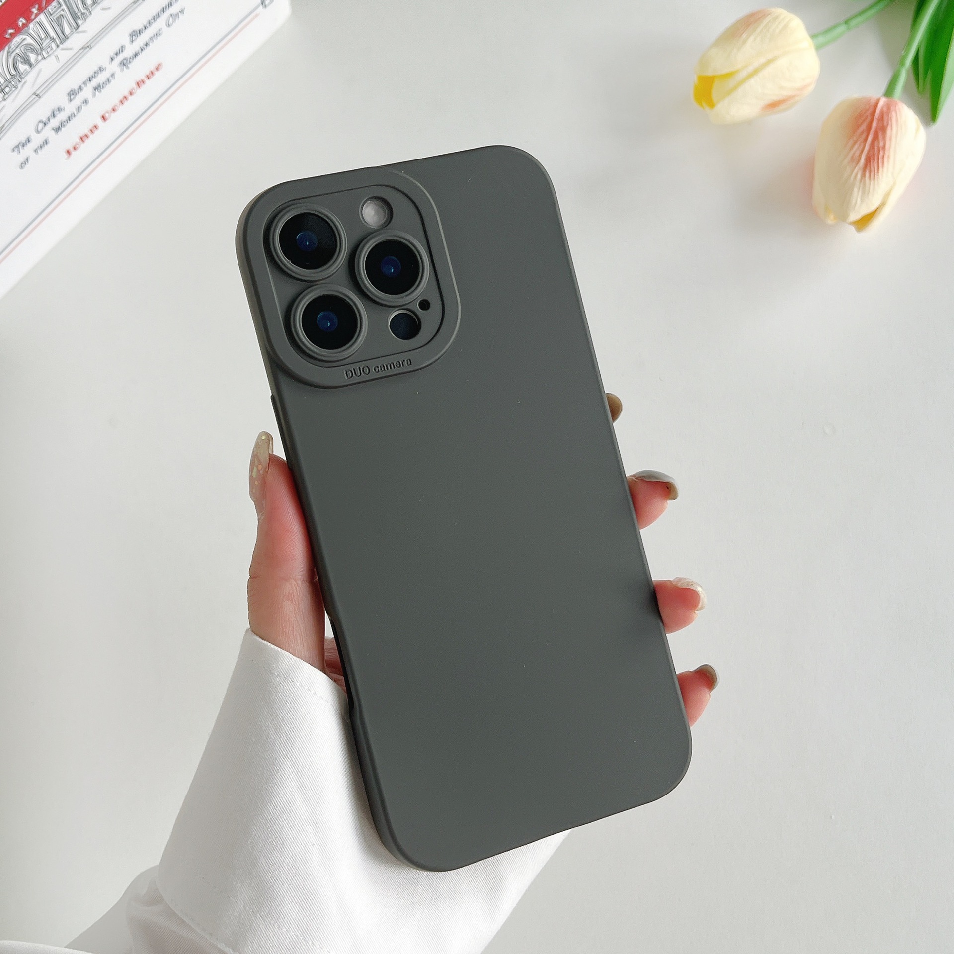55g Weight iPhone Applicable Brands Phone Cases Classification tpu Material Solid Color Pattern Simple Style Style Tpu Solid Color Simple Style Phone Cases Phone Accessories 3