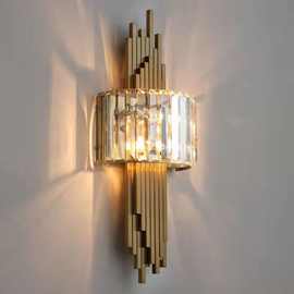 创意艺术水晶壁灯别墅轻奢客厅电视沙发背景墙灯高端卧室床头灯具