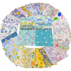 100種類の純綿綾百家は砕花生地DIY手作りの綿の平織りの小さな砕花の布の現物である