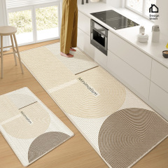 可擦免洗廚房地墊防滑防油地毯腳墊墊子防水pvc可擦耐髒整鋪家用