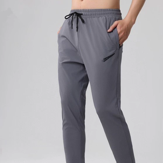 Весенне-осенние тонкие тканые быстросохнущие брюки, мужские уличные брюки для бега, брюки для фитнеса и тренировок, повседневные свободные спортивные брюки