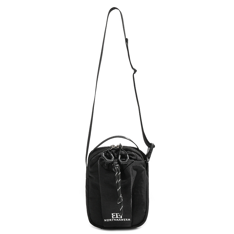 Primavera y verano de 2025 nuevo estilo de alta moda versátil para hombres y mujeres bolsos casuales para teléfonos móviles de cuerda de tirado bolso de hombro