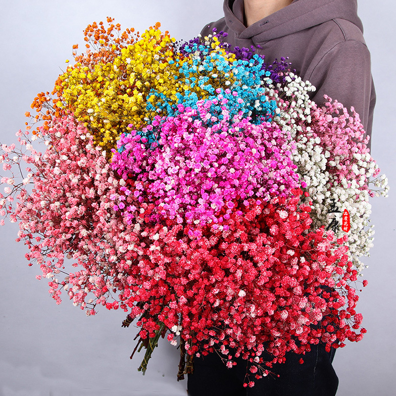 Yongsheng flor estrellado flor seca grande al por mayor regalo de flores de San Valentín Regalo de Cumpleaños gran manojo de ramo de flores reales