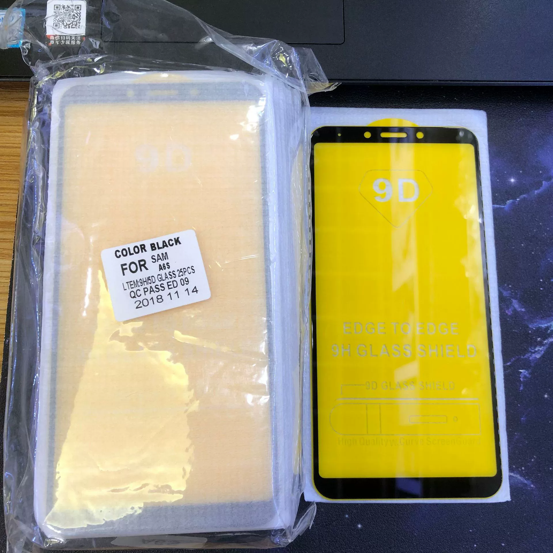 Подходит для Samsung J8+/A8s/A6S/J2Pro/A9 2019. Настоящая двухслойная шелкография. Высококачественная полноэкранная закаленная пленка J7.