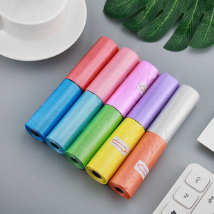 Desktop Mini flat mouth garbage bag thickened disposable small small size car cat litter cat shit trash can plastic bag