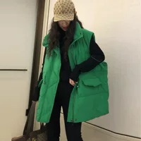Пуховый жилет женский внешний жилет модный утка короткий маленький зимний женский пуховик свободный жакет