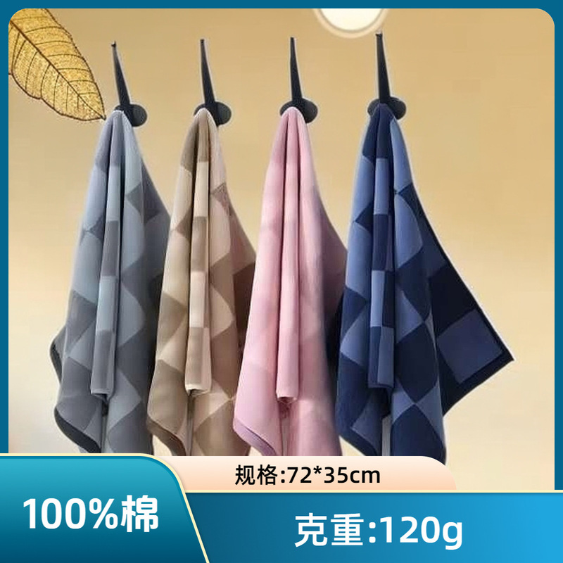 Gold Premium Business Towel 100 Cotton Adult Household No Pilling for Men and Women Couples Wash Face Comfortable Soft Absorbent