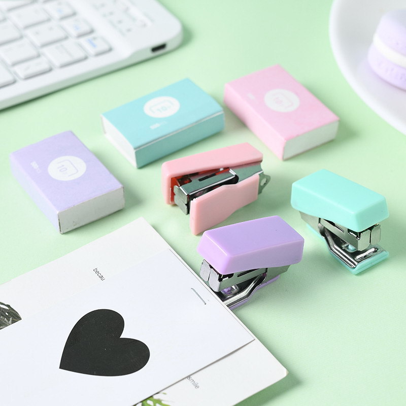 Simple Macaron Color Office Stapler Set display picture 1