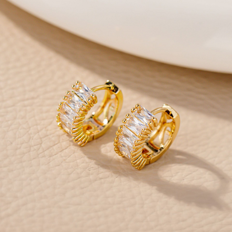 New European And American Fashion Versatile Long Zircon Marquise Stone Drop Earrings, Light Luxury Design Ear_voghion.com