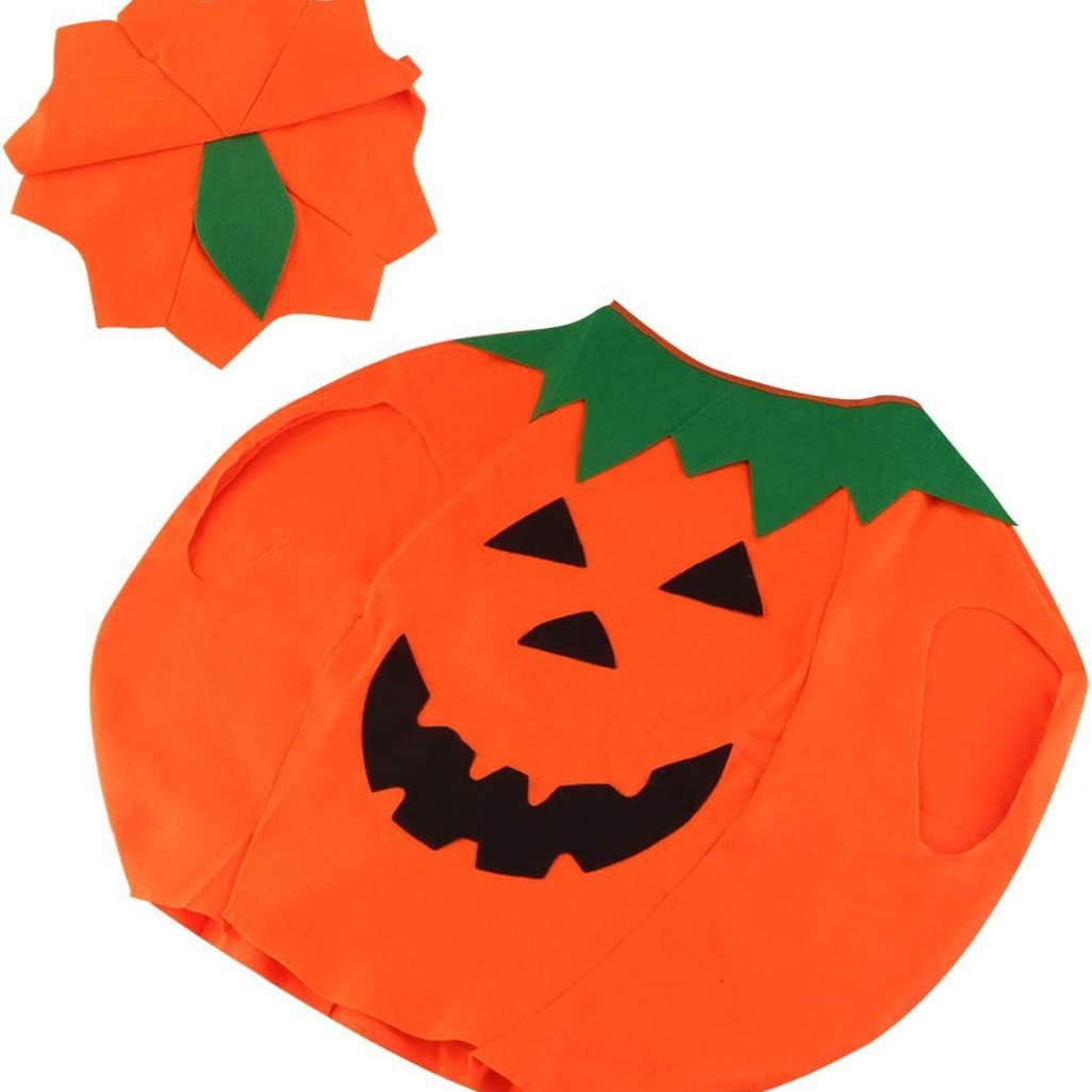 Halloween ropa de calabaza para niños y niñas vestido ropa de calabaza set espectáculo ropa de jardín de infantes ropa cos ropa