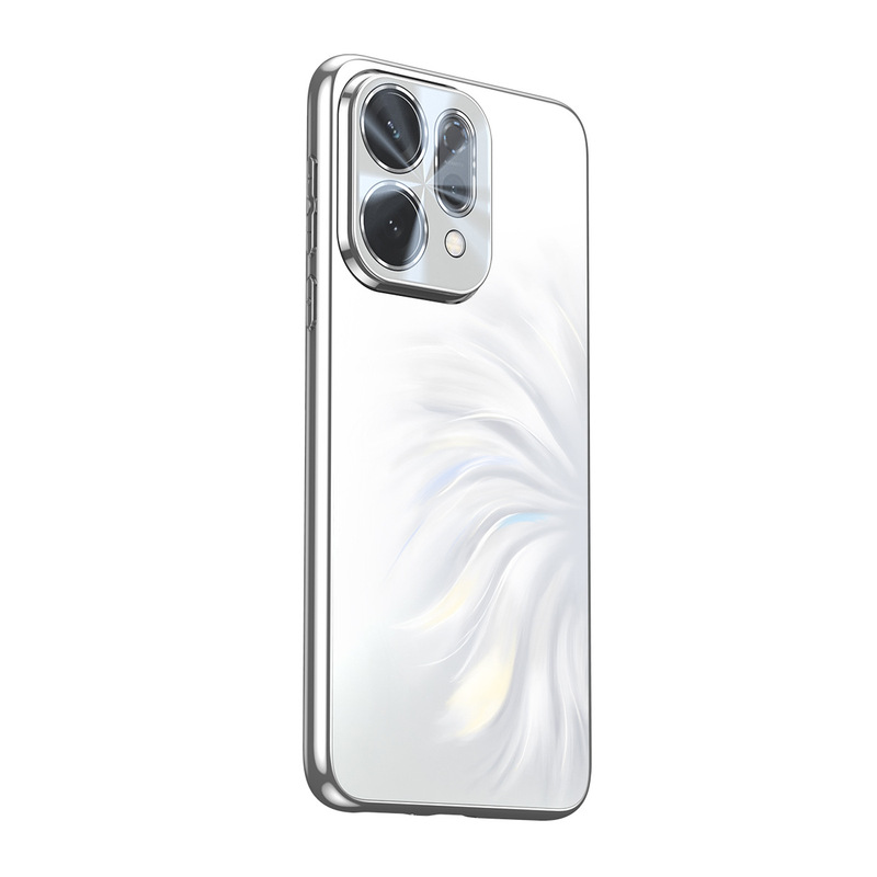 适用OPPOReno14pro手机壳全包镜头膜镭射Reno13高级感电镀保护套|undefined