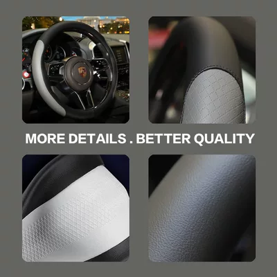 Steering wheel cover: Wheel Cover, Microfiber Leather, Non-Slip