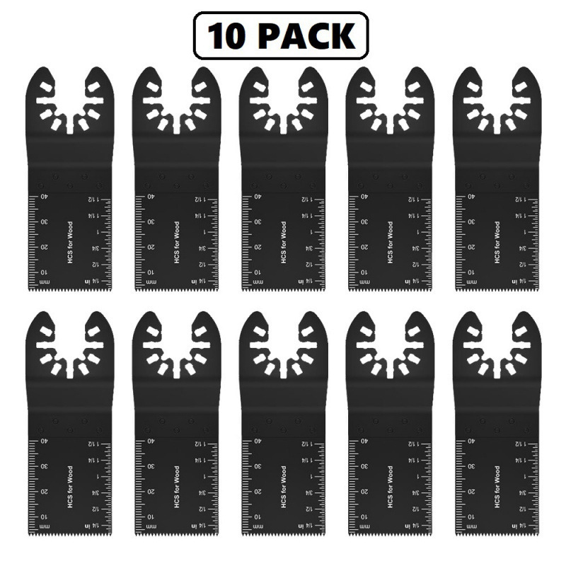 34mm (1-3/8) Universal Saw Blade, Multi-Functional Oscillating High-Carbon Steel Material, Quick-Install Universal Joint Saw Blade