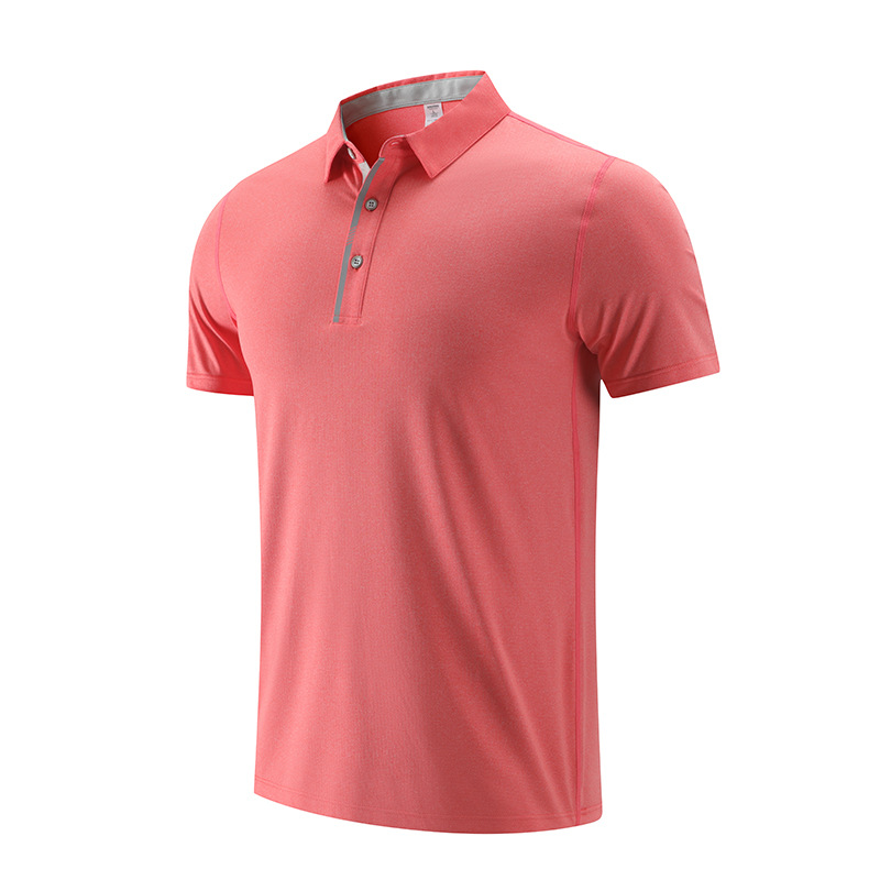 Verano casual deportes Polo camisa hombres y mujeres de cuello blanco de negocios de secado rápido camiseta manga corta en stock grupo pegatinas B impreso LOGO