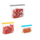 in stock peva food sealed packaging bag refrigerator packaging storage three-dimensional self-sealing bag household fresh-keeping zipper bag