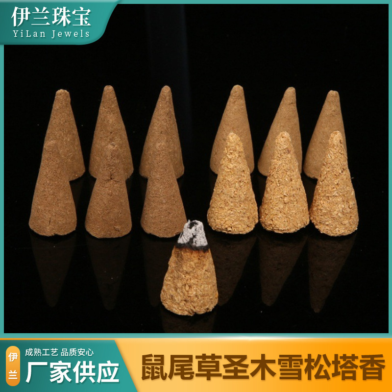 Wholesale authentic natural california white sage blue sage cedar peru saint wood line incense tower incense home purification