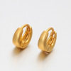 Small size plated with 24k color, outer diameter is about 9mm