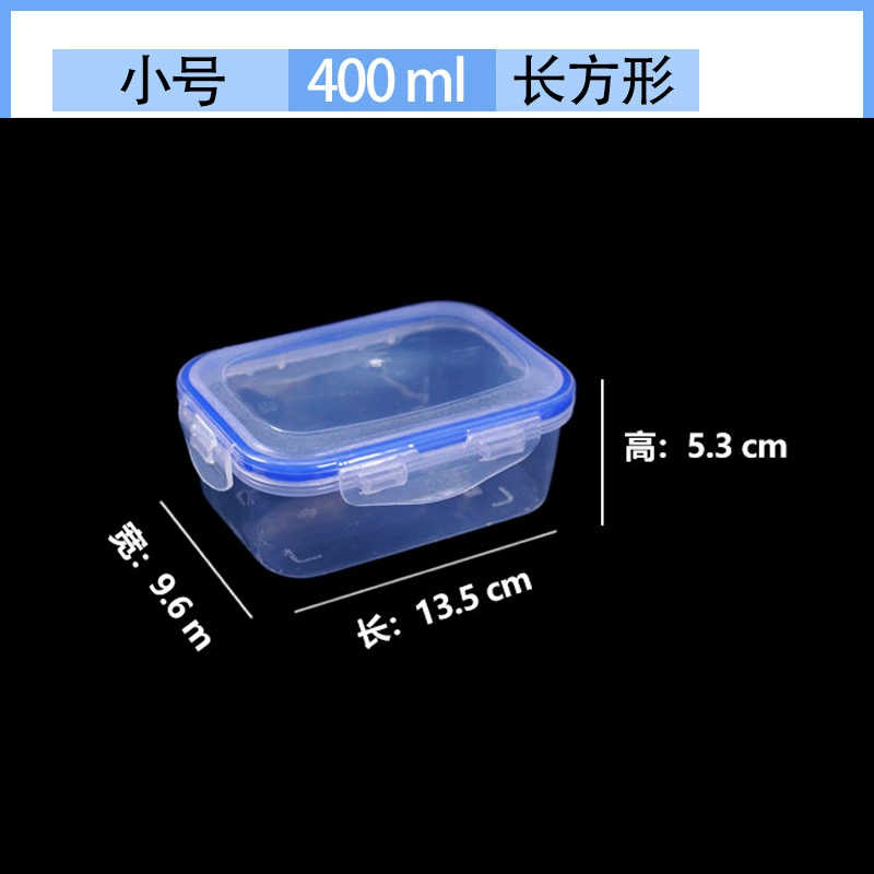 Food‑grade heat‑resistant plastic food storage boxes, assorted shapes and capacities (290–2200 ml)