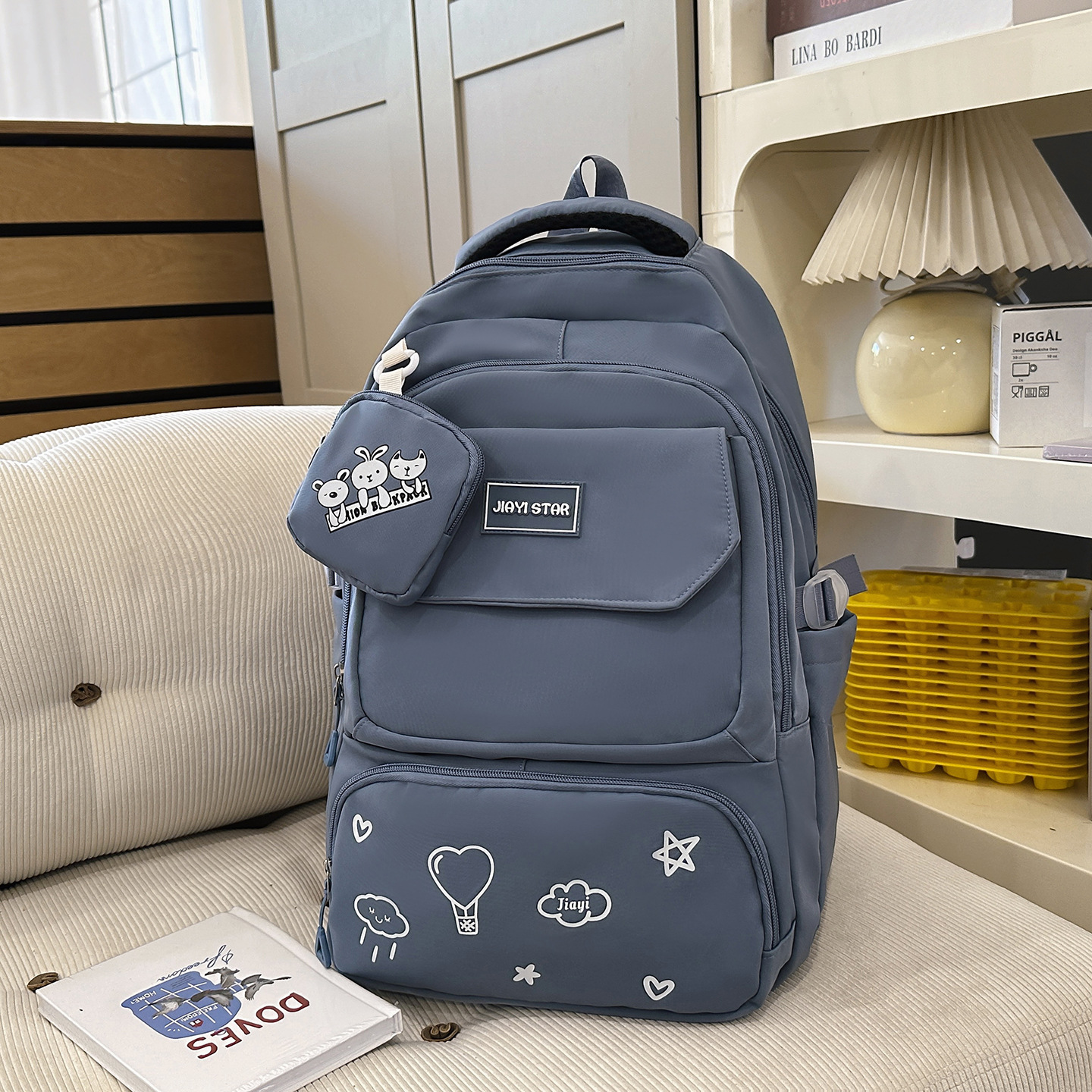 Mochila transfronteriza para estudiantes de secundaria JIAYISTAR Jiayi 2025 nueva bolsa de viaje mochila casual caliente