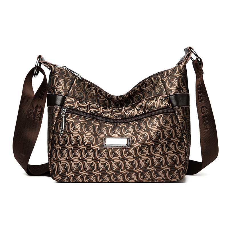 Bolsa de mujer 2023 nueva bolsa de mensajero de hombro de tela Oxford impermeable bolsa de Madre de mujer de mediana edad de gran capacidad multicompartimento