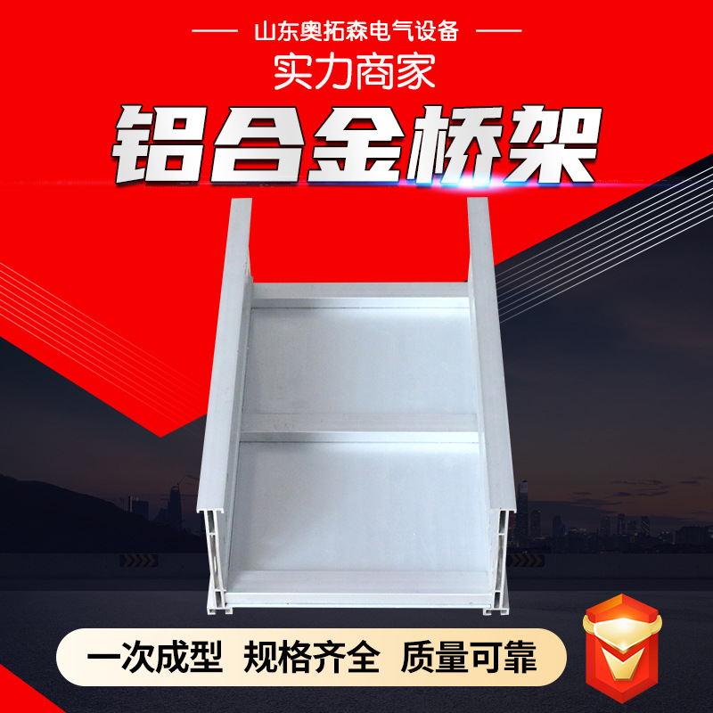 铝合金梯式桥架200×100大跨距电缆桥架线槽电厂化工石化电线架