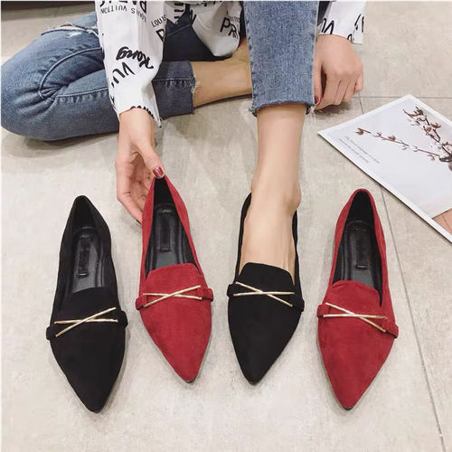 2020 Spring New Fashion Matchable Clogs Women Slippers Soft Sole Flat Pointed Toe Single Shoes Fairy Shoes