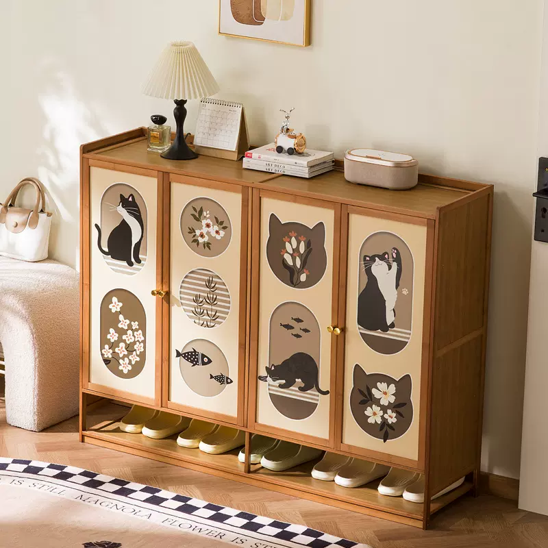 鞋柜家用门口入户收纳柜一体靠墙玄关鞋架子多层简易置物2025新款