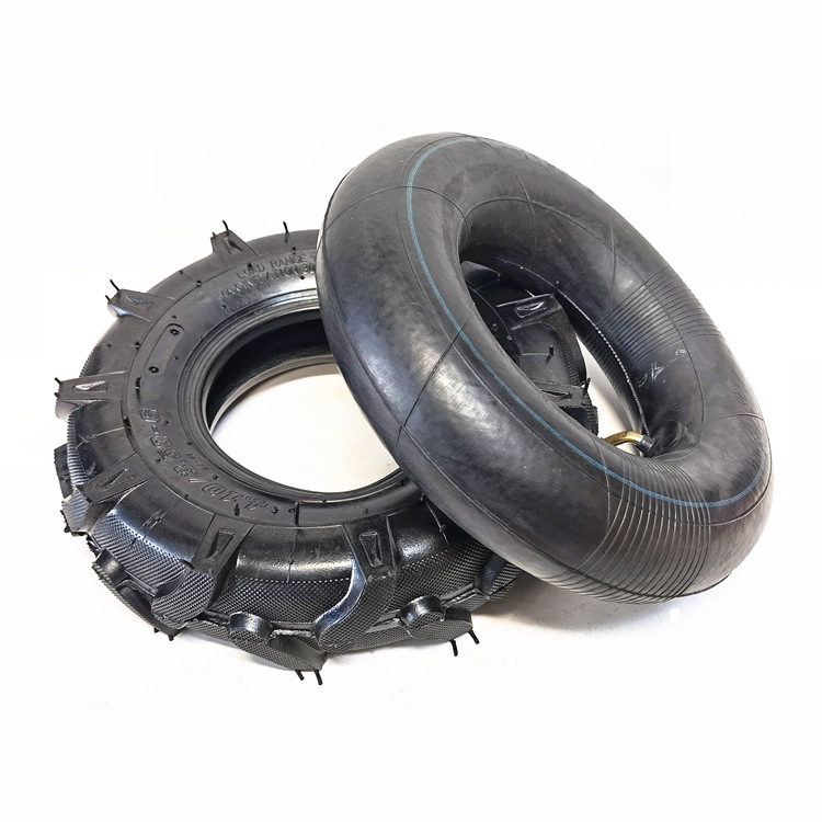 3.50-6內外胎微耕機割草機充氣輪胎4.10/3.50-6內外胎八人字花紋