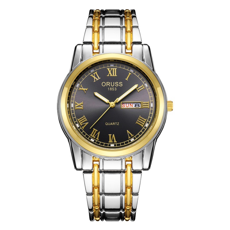 Orishi 2022 nuevo reloj de cuarzo suizo marca hombres reloj moda luminoso doble calendario impermeable reloj