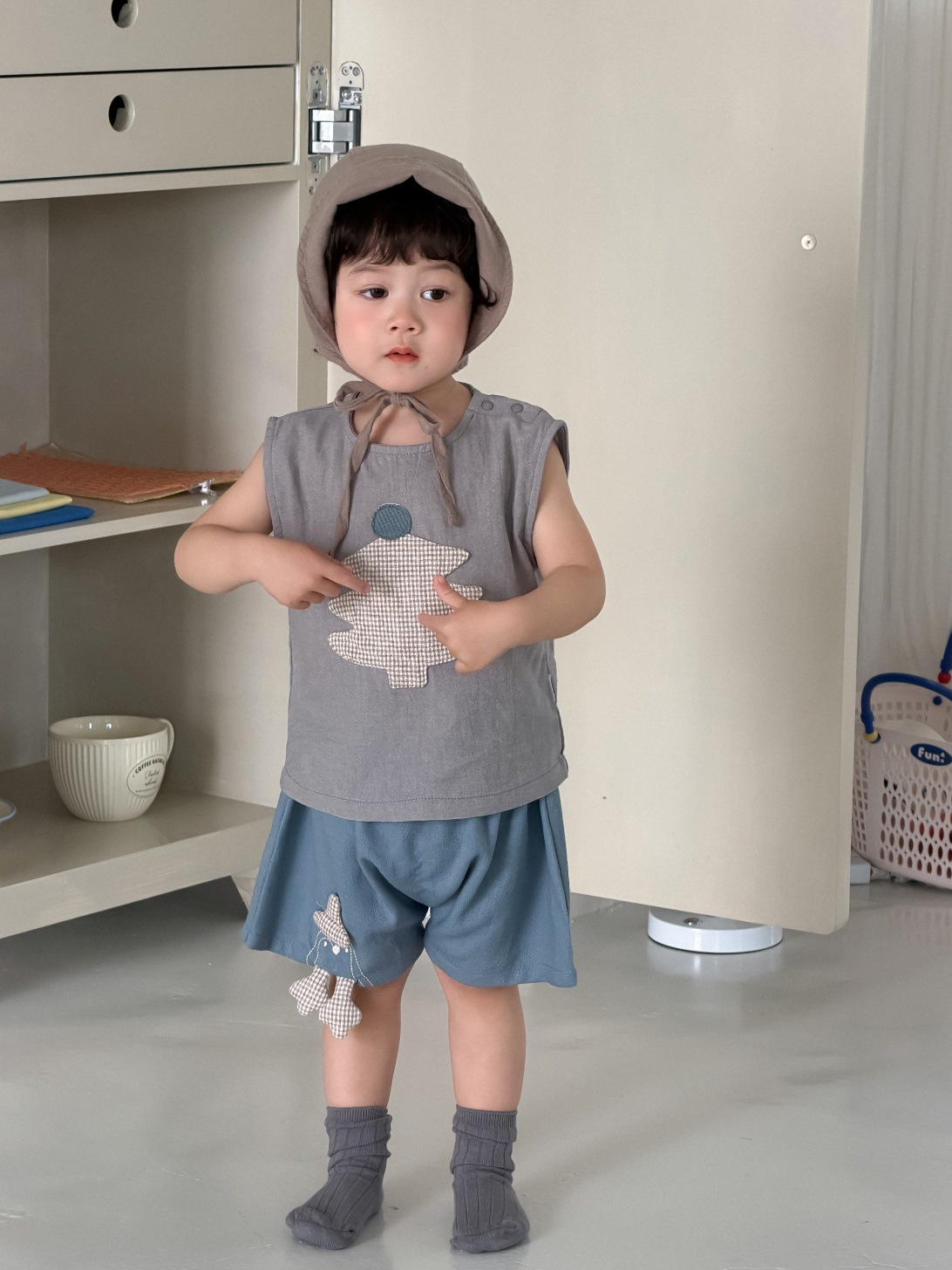 Children's Clothing Summer Thin 2026 New Korean Style Kidsren's Clothing Baby Summer Clothing Boys T-Shirt Denim Shorts Set