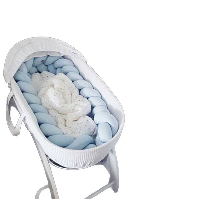 Crib, woven sides, children's tape, handmade, collision protection
