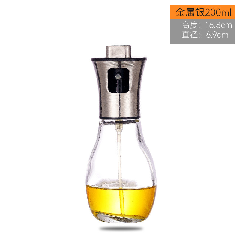 Botella de spray de vidrio cocina hogar aire freidora atomización de alta presión comestible aceite de oliva spray kettle spray