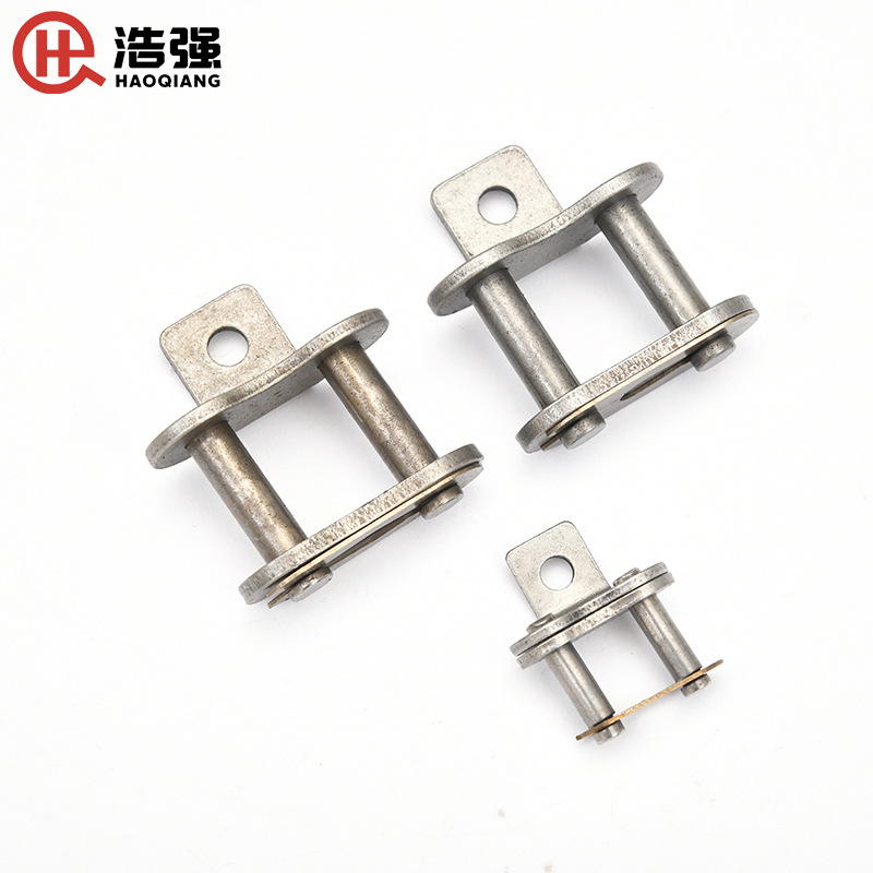 08A-1链条接头/单排/双排/三排工业半扣链扣链节厂家直销链板