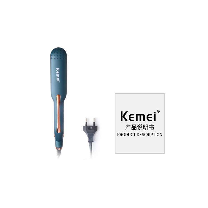 Rizador de pelo Kemei transfronterizo KM-9827, plancha de pelo doméstica para ondas y alisado, venta al por mayor image 5
