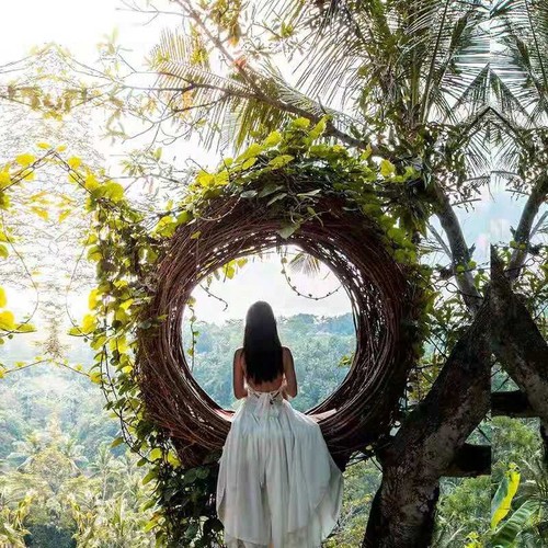 Outdoor Bird's Nest Bali Famous Swing Chair Campsite Creative Decor Suspension Homestay Swing Basket