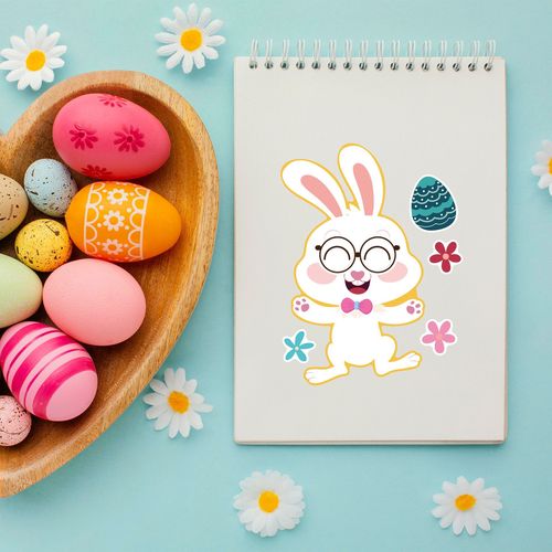 CM2208004 Amazon Cross-Border Easter Stickers Cartoon Stickers Easter Puzzle DIY Stickers