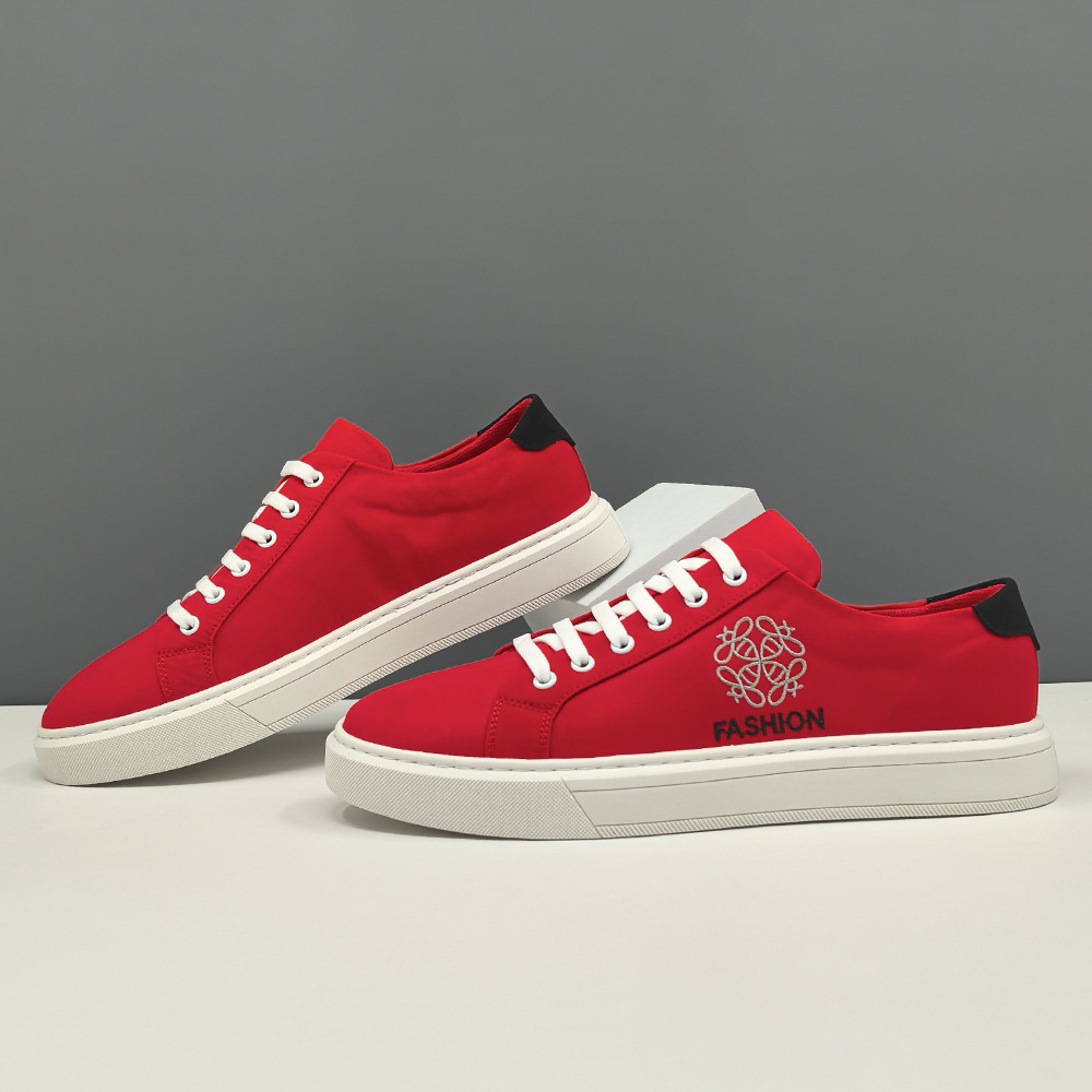 Ice Silk Cloth Board Shoes Men's Trendy All-match Shoes European Station Men's Shoes Men's Cloth Shoes Light Luxury Slip-on Lazy Shoes