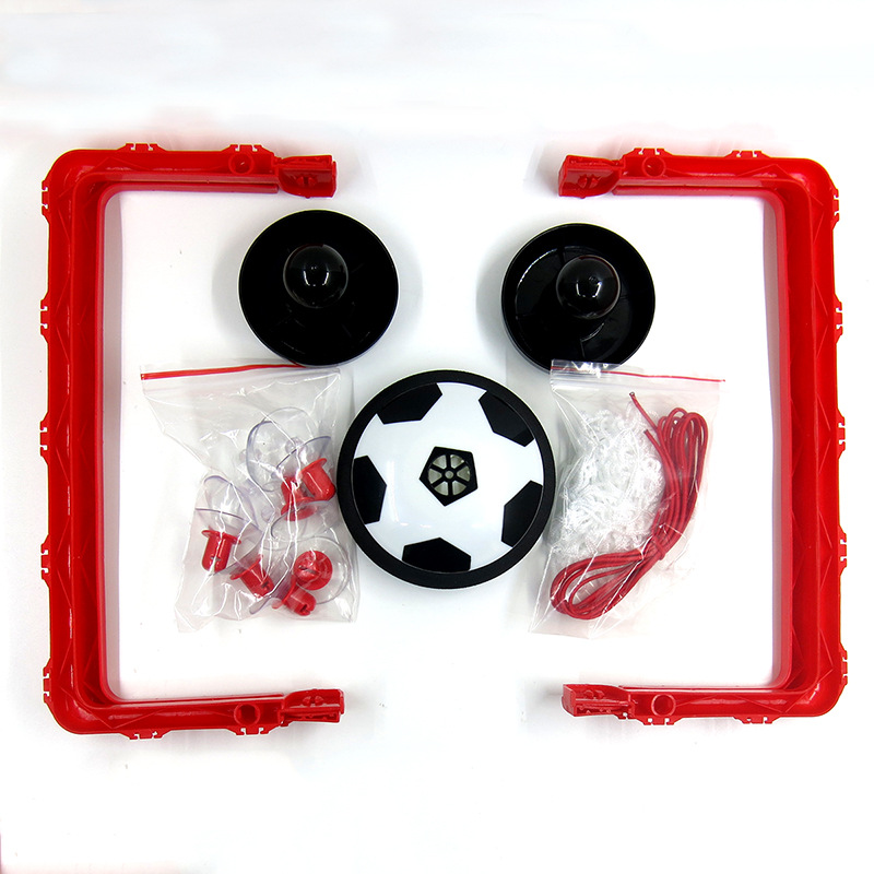 Mesa infantil eléctrico suspendido cojín de aire fútbol juguete padre-hijo batalla escritorio DIY juego de fútbol