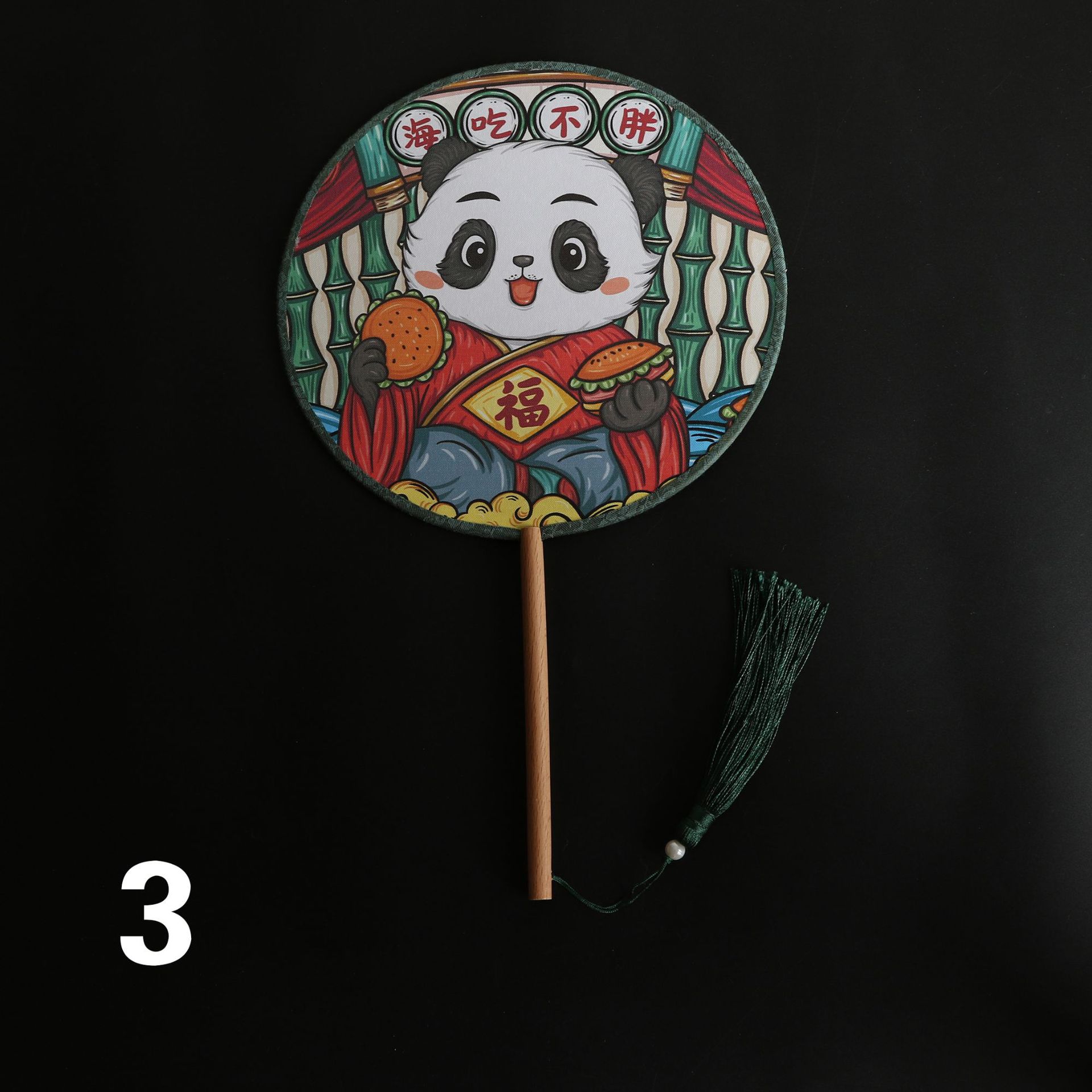 Entrega de una pieza dama de honor de moda Nacional mejor hombre ventilador danza foto paño de doble cara ventilador de la boda al por mayor ventilador de publicidad de dibujos animados