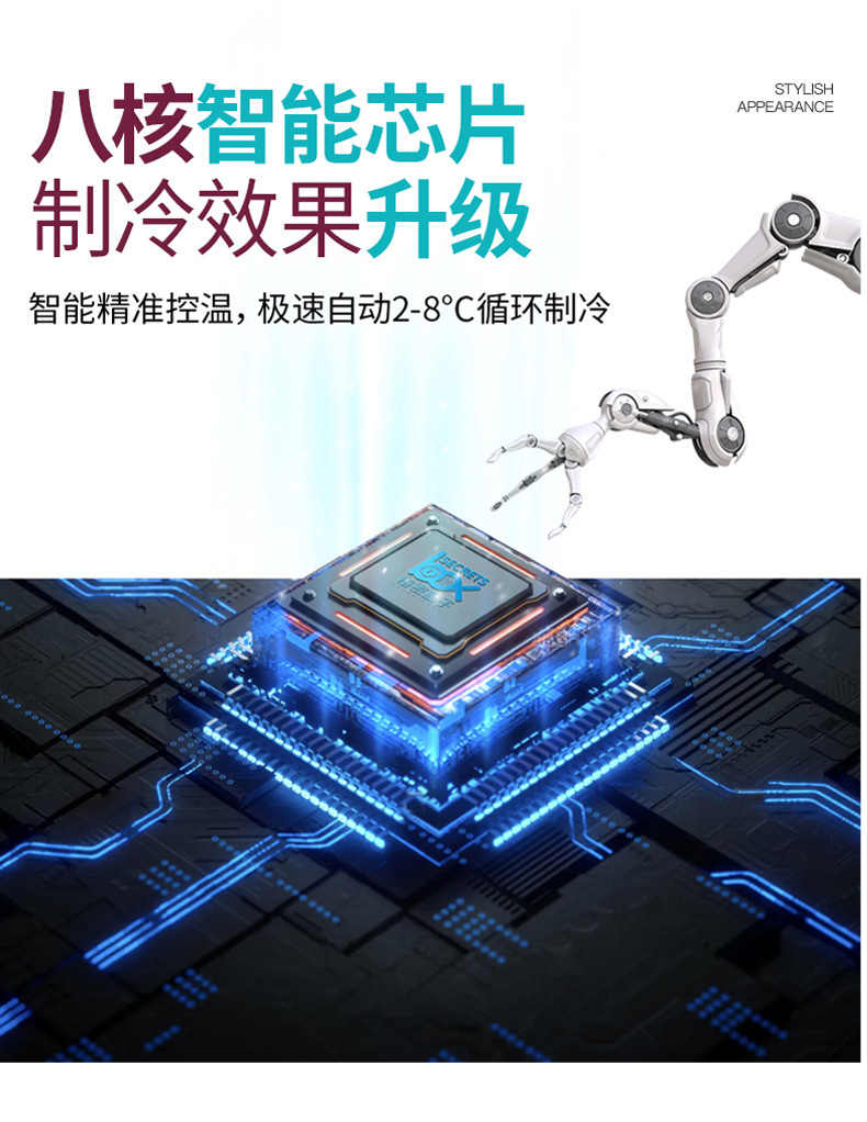 Portable Rechargeable Car-Mounted Small Refrigerator with Insulin Freezer