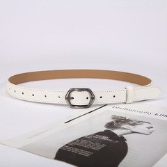 廠家批發女士pu腰帶雙向針扣收腰皮帶時尚簡約夏季輕便款褲腰帶女