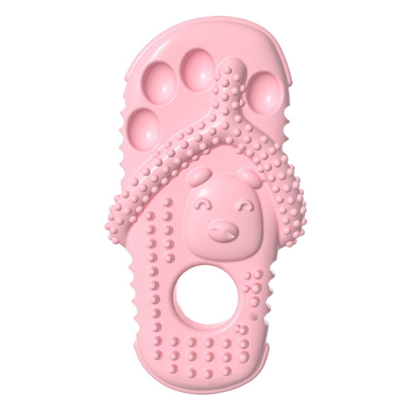 Color al por mayor de fábrica de dientes de perro nuevo juguete para mascotas zapatillas mordida TPR juguete de molienda resistente a mordidas Limpieza de mascotas y roer multi-juguete