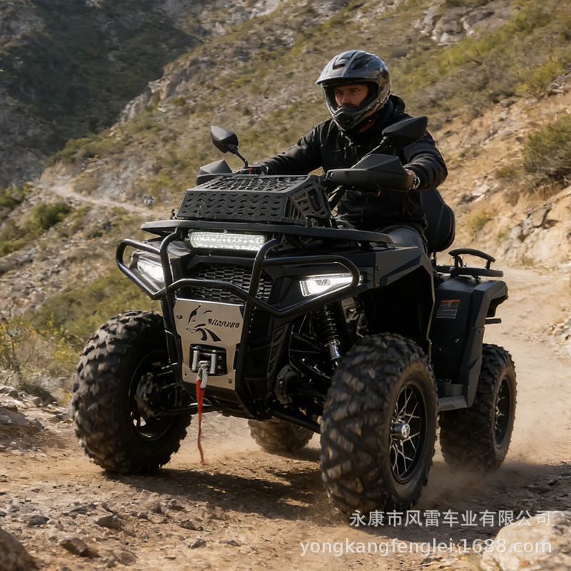 Cuatrimoto ATV Todoterreno 400CC de Hierro y Plástico con Transmisión por Eje para Exteriores image 5