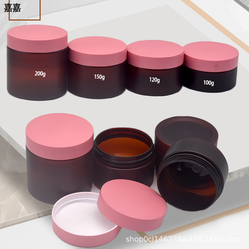 PET helado tarro crema cosmética sub-embalaje vacío botella máscara frasco contenedor cuidado de la piel crema de ojos botella de boca ancha