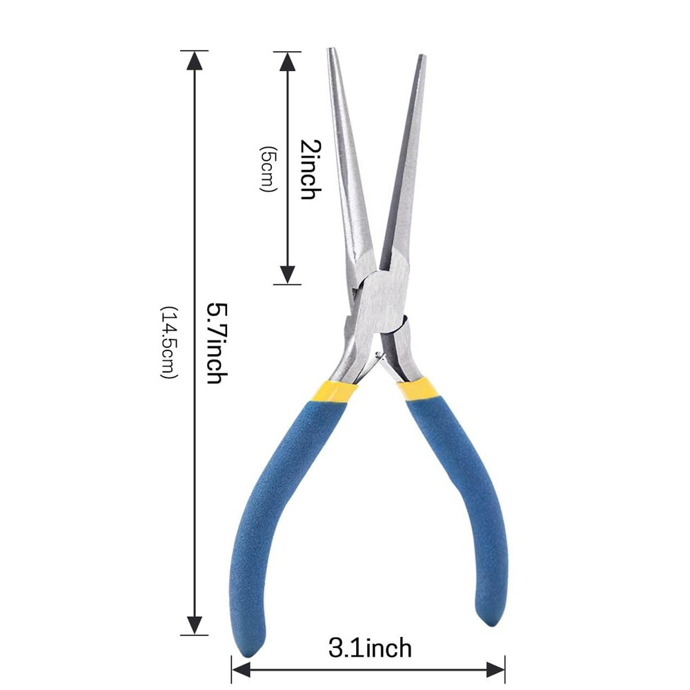 Blue hemp needle nose pliers