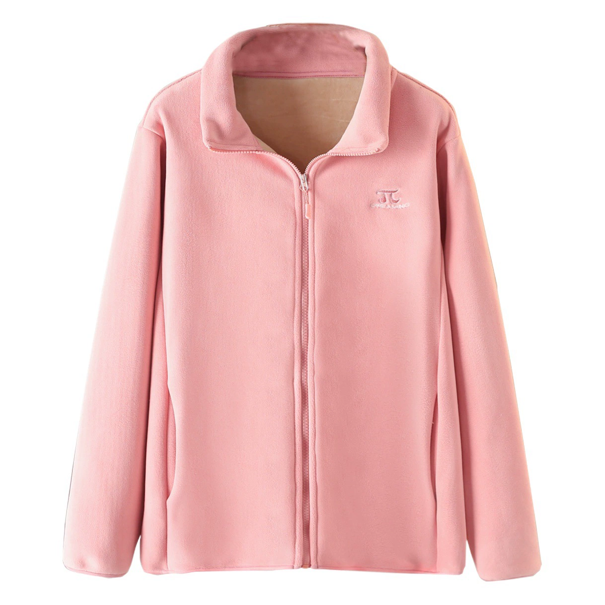 Женский очень большой бархатный свитер Ollie с утолщенным воротником на молнии, куртка для полных девочек, осенне-зимний теплый простой 575522