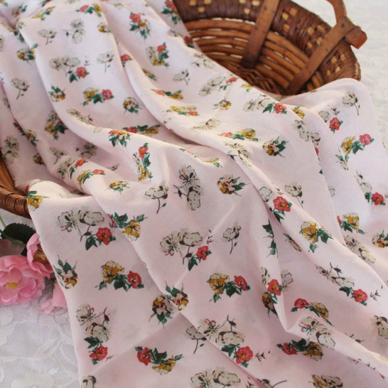 Шифон шелковая ткань, летний пижама, домашняя одежда, floral print