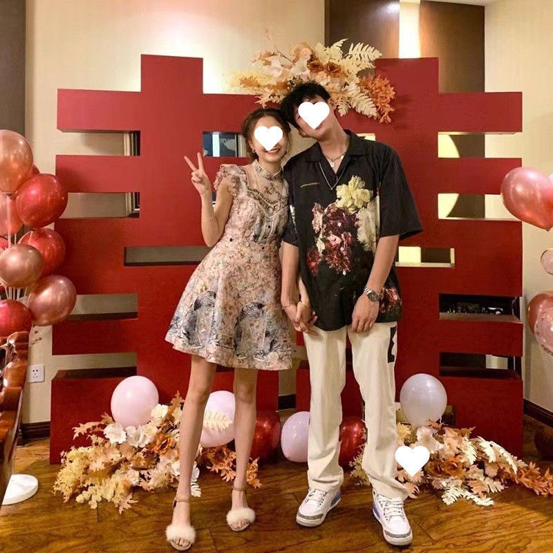 结婚订婚超大立体喜字kt板婚礼巨大囍背景墙布置婚庆落地场景装饰|undefined